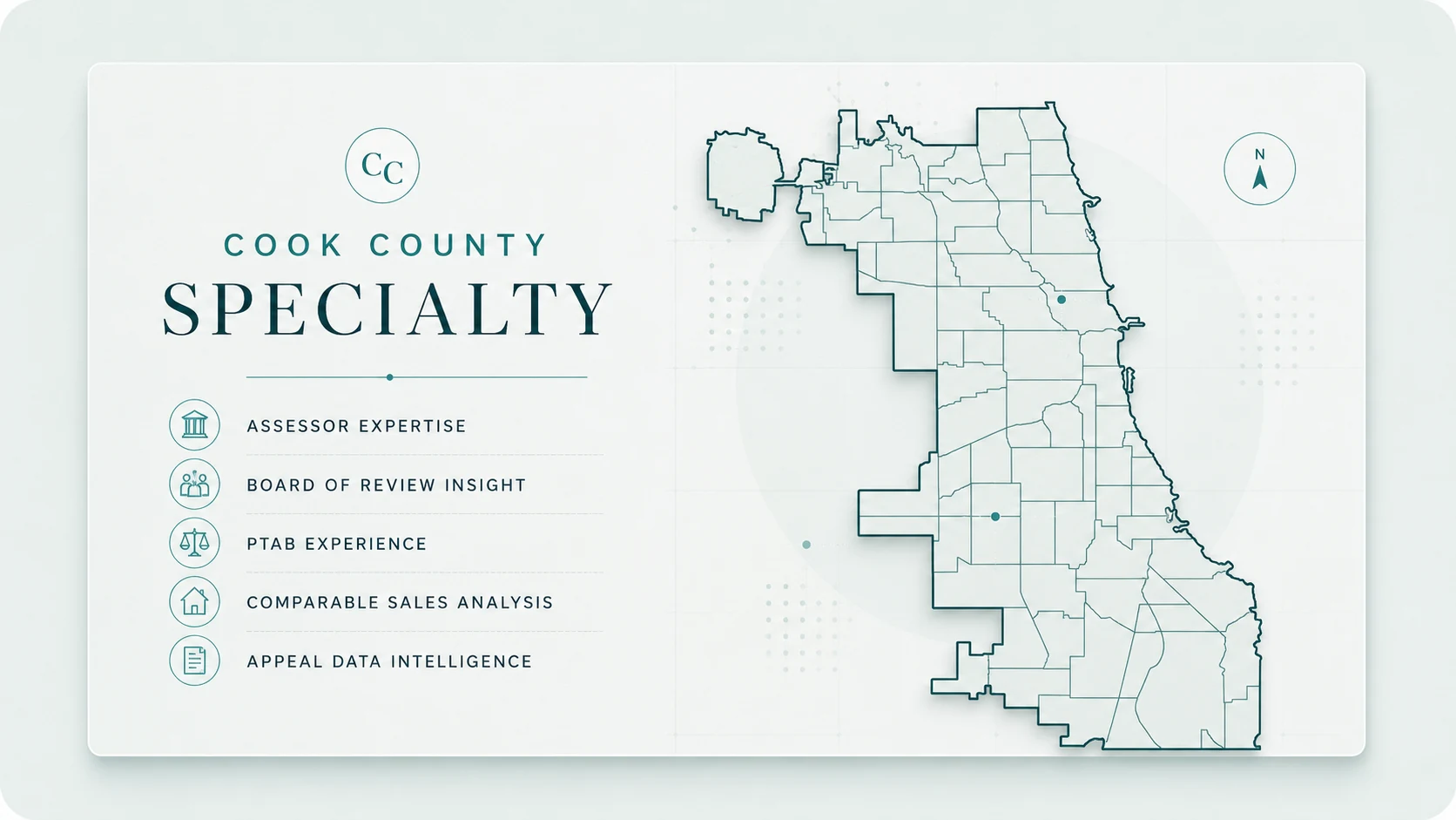 Cook County specialty property tax intelligence visual
